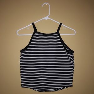Black&white striped crop top from Rue21